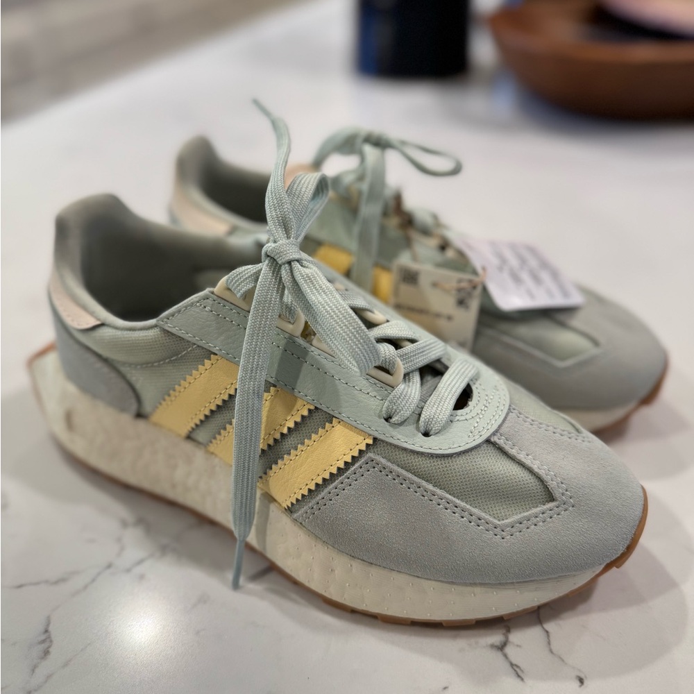 Adidas Retropy E5 - Linen Green/Yello - Size 6.5